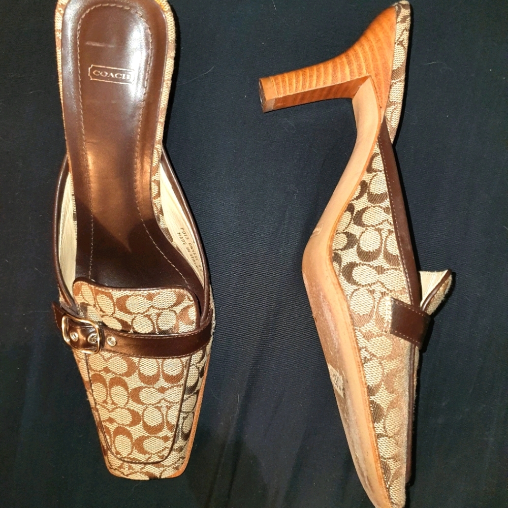 Tan Coach heels